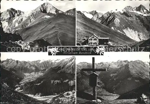 Kals Grossglockner Matreier Toerl Rundblick Gipfelkreuz Kat. Kals am Grossglockner