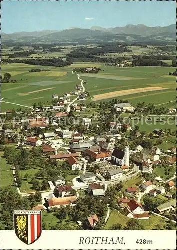 Roitham Oberoesterreich Erholungsdorf Salzkammergut Wappen Fliegeraufnahme Kat. Roitham