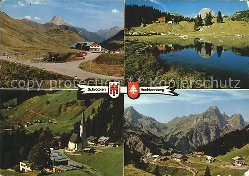 Schroecken Vorarlberg Hochtannberg Hochkrumbach Koerbersee Nesslegg Bregenzer Wald Alpenpanorama Kat. Schroecken