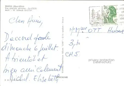 Thann Haut Rhin Elsass Le CES vue generale aerienne Kat. Thann