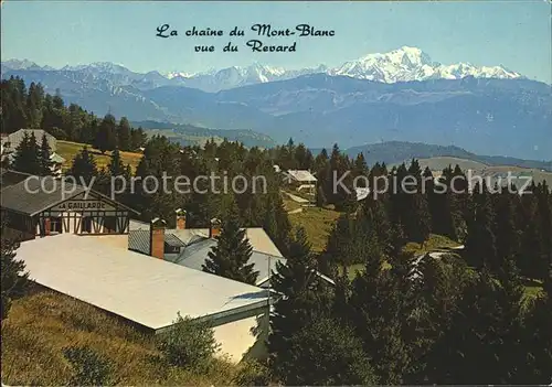 Mont Revard Panorama sur la Chaine du Mont Blanc Kat. Aix les Bains