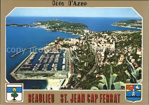 Saint Jean Cap Ferrat Vue aerienne Cote d Azur Kat. Saint Jean Cap Ferrat