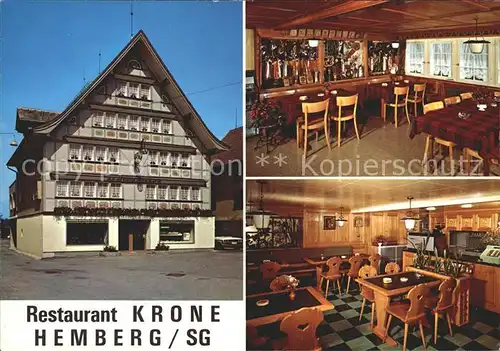 Hemberg SG Restaurant Krone / Hemberg /Bz. Toggenburg