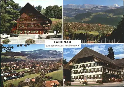Langnau Emmental Dorfansichten Hotel Alpenpanorama Kat. Langnau Emmental