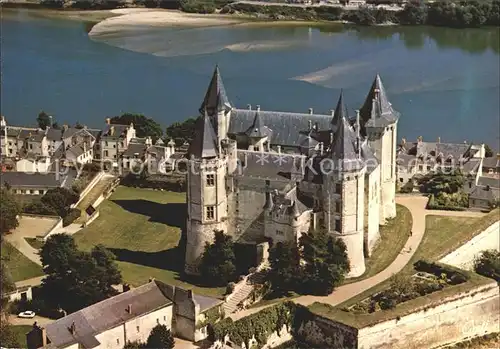 Saumur Chateau Louis II vue aerienne Kat. Saumur