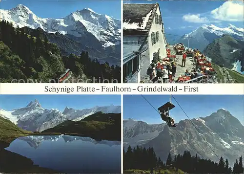 Schynige Platte Faulhorn Bachalpsee Sessellift Grindelwald First Alpenpanorama Kat. Schynige Platte