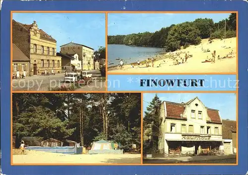 Finowfurt Postamt Badestelle uedersee Campingplatz Kaufhaus Kat. Schorfheide