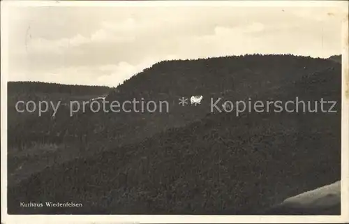 Wiedenfelsen Kurhaus  Kat. Buehlertal