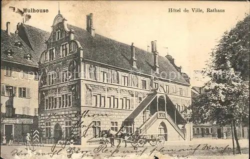 Mulhouse Muehlhausen Hotel de Ville Rathaus  Kat. Mulhouse