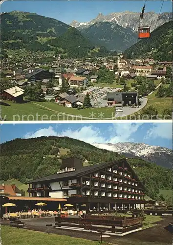 Schruns Vorarlberg Hochjochbahn Zimba Golmer Joch Loewen Hotel Kapell  Kat. Schruns