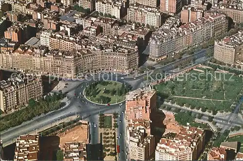 Barcelona Cataluna Pl. Calvo Sotelo Fliegeraufnahme Kat. Barcelona