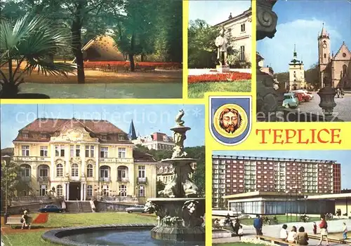 Teplice Lazenske Park Socha Kl. Gottwalda Zamecke namesti  Kat. Teplice