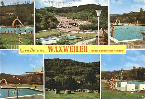 Waxweiler Beheiztes Freibad Campingplatz  Kat. Waxweiler