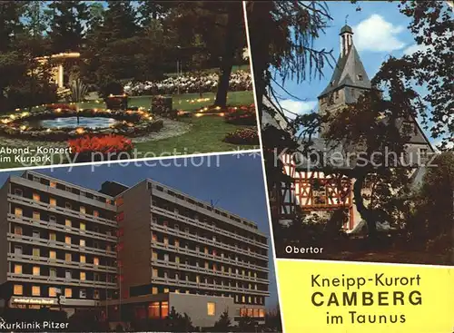 Camberg Bad Obertor Abend Konzert Kurpark Kurklinik Pitzer  Kat. Bad Camberg