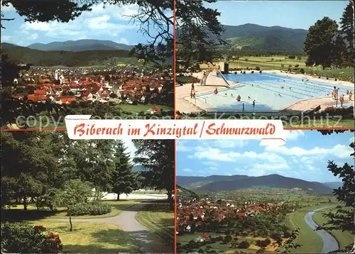 Biberach Baden Schwimmbad Park  Kat. Biberach Kinzigtal