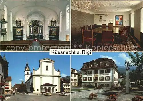 Kuessnacht Inneres Kirche Ratsaal Pfarrkirche Peter und Paul Rathaus  Kat. Kuessnacht