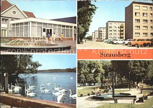 Strausberg Brandenburg Haus NVA Klub am See Artur Becker Strasse Straus See Fichteplatz Kat. Strausberg