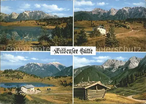 Mittenwald Karwendel Tirol Berggasthaus Wildenseehuette  Kat. Schwaz