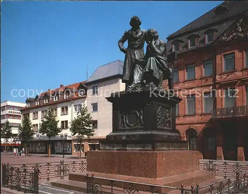Hanau Main Brueder Grimm Denkmal  Kat. Hanau