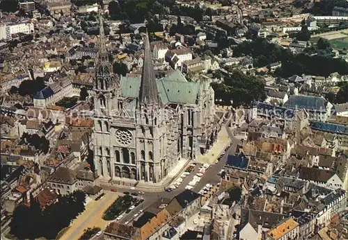 Chartres Eure et Loir Fliegeraufnahme Cathedrale  Kat. Chartres