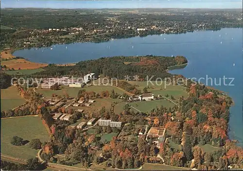 Bernried Starnberger See Fliegeraufnahme Klinik Hoehenried  Kat. Bernried