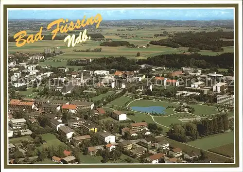 Bad Fuessing Fliegeraufnahme Freizeitpark Kurpark Anlagen Therme Kat. Bad Fuessing