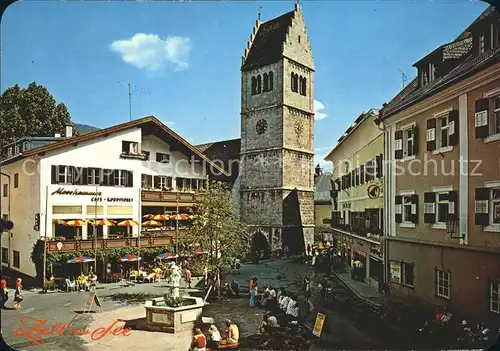 Zell See Stadtplatz Pfarrkirche  Kat. Zell am See