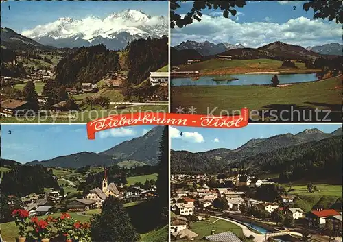 Fieberbrunn Tirol Wilden Kaiser Lauchsee Loferer  Leoganger Steinberge Wildseeloder  Kat. Fieberbrunn