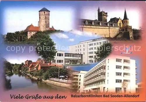 Bad Sooden Allendorf Balzerborn Kliniken Schloss  Kat. Bad Sooden Allendorf