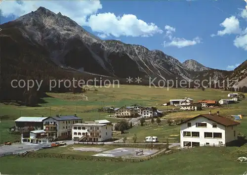 Tschierv Piz Aint Ofenpass Hotel Sternen Schulhaus Camping  Kat. Tschierv