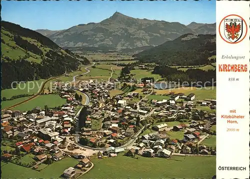 Kirchberg Tirol Kitzbueheler Horn Fliegeraufnahme Kat. Kirchberg in Tirol