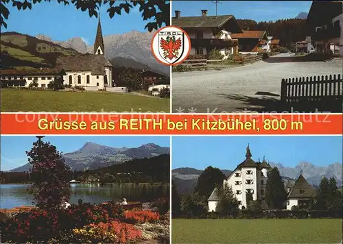 Reit Winkl Pfarrkirche Kaisergebirge Dorfzentrum Schwarzsee Schloss Muenichau  Kat. Reit im Winkl