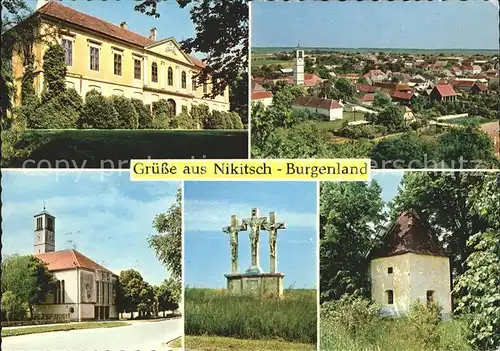 Nikitsch Schloss Kirche Drei Kreuze Alte Pestkapelle  Kat. Nikitsch