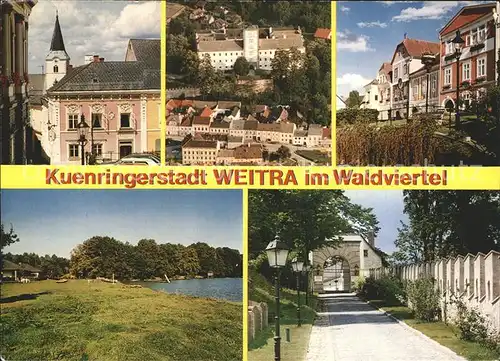 Weitra Kirche Renaissance Schloss Huegel obere Zeile  Kat. Weitra
