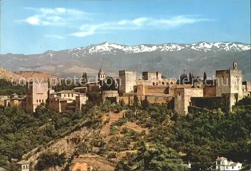 Granada Andalucia Gesamtansicht der Burg Kat. Granada