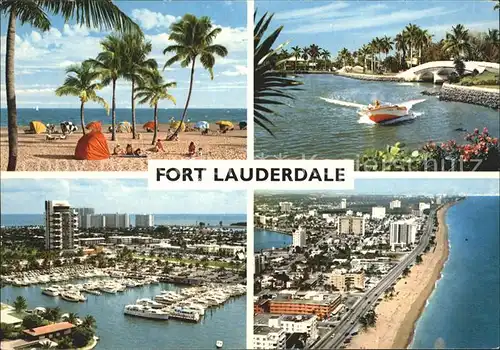 Fort Lauderdale Fliegeraufnahme Hafen Promenade  Kat. Fort Lauderdale