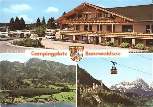 Schwangau Campingplatz Bannwaldsee Gondelbahn Kat. Schwangau