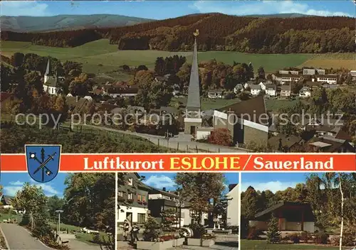 Eslohe Sauerland Stadtansicht Kat. Eslohe (Sauerland)