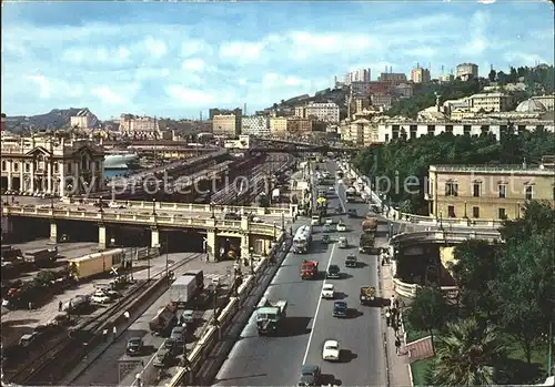 Genova Genua Liguria See Bahnhof Kat. Genova