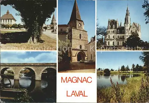 Magnac Laval Bruecke Schloss Kat. Magnac Laval