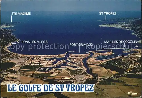Saint Tropez Var Fliegeraufnahme Kat. Saint Tropez