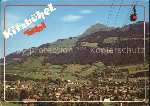 Kitzbuehel Tirol Hahnenkammbahn Kitzbueheler Horn Gondelbahn Kat. Kitzbuehel