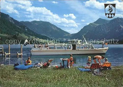 Schliersee mit Brecherspitz Kat. Schliersee