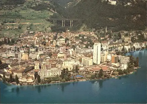 Montreux VD Fliegeraufnahme avec Lac Leman Kat. Montreux