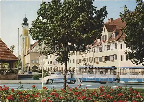 Freudenstadt Marktplatz Rathaus Kurbaehnle Kat. Freudenstadt