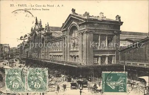 Paris La Gare du Nord Kat. Paris