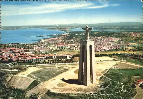 Almada Monument to the Christ King Aerial view Kat. Almada