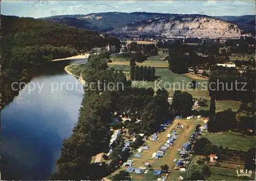 Souillac Le Camping et les bords de la Dordogne Vue aerienne Kat. Souillac