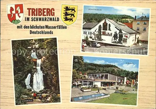 Triberg Schwarzwald Wasserfaelle Heimatmuseum Kurhaus Kat. Triberg im Schwarzwald