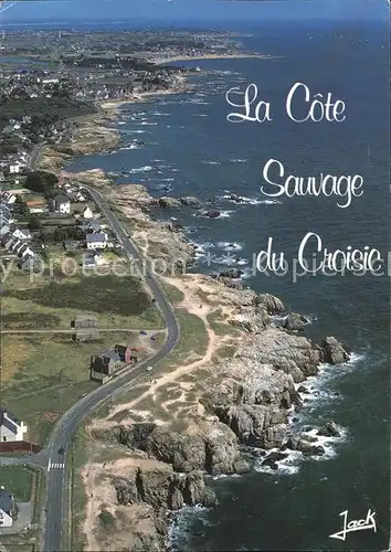 Le Croisic Cote d Amour aux rochers taillades et crevasses Kat. Le Croisic